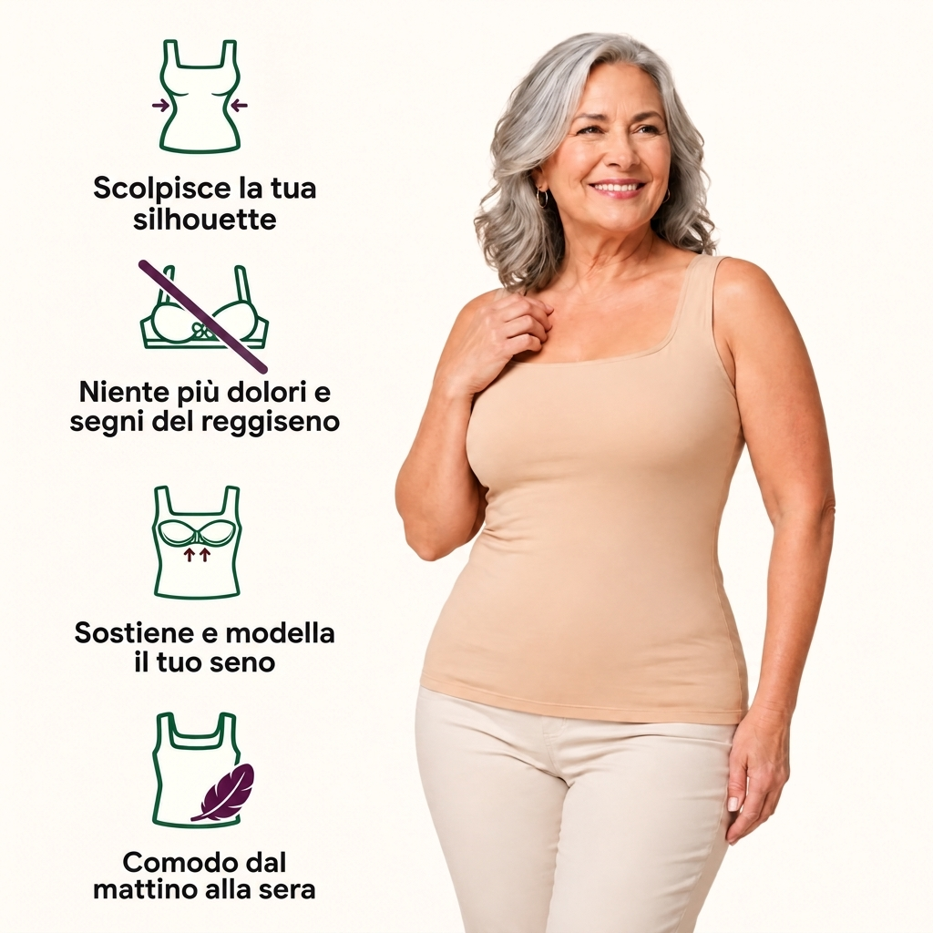 Canotta con reggiseno integrato